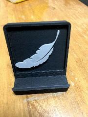 Feather Pattern Phone Stand