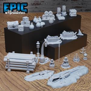 Harbor Scatter ‧ DnD Miniature ‧ Tabletop Miniatures ‧ Gaming Monster ‧ 3D Model ‧ RPG ‧ DnDminis ‧ STL FILE