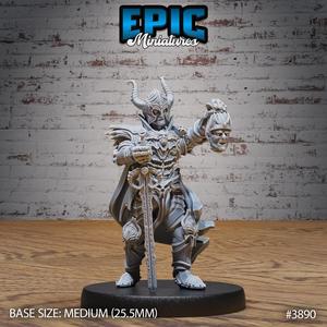 Black Guard Knight Victory ‧ DnD Miniature ‧ Tabletop Miniatures ‧ Gaming Monster ‧ 3D Model ‧ RPG ‧ DnDminis ‧ STL FILE