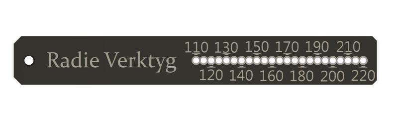 Easy to print Radii tool
