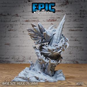 Dhole Worm Swirl ‧ DnD Miniature ‧ Tabletop Miniatures ‧ Gaming Monster ‧ 3D Model ‧ RPG ‧ DnDminis ‧ STL FILE