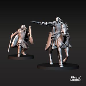 High Human Captain - Foot and Mounted | High Humans | Fantasy | Ring of Legends