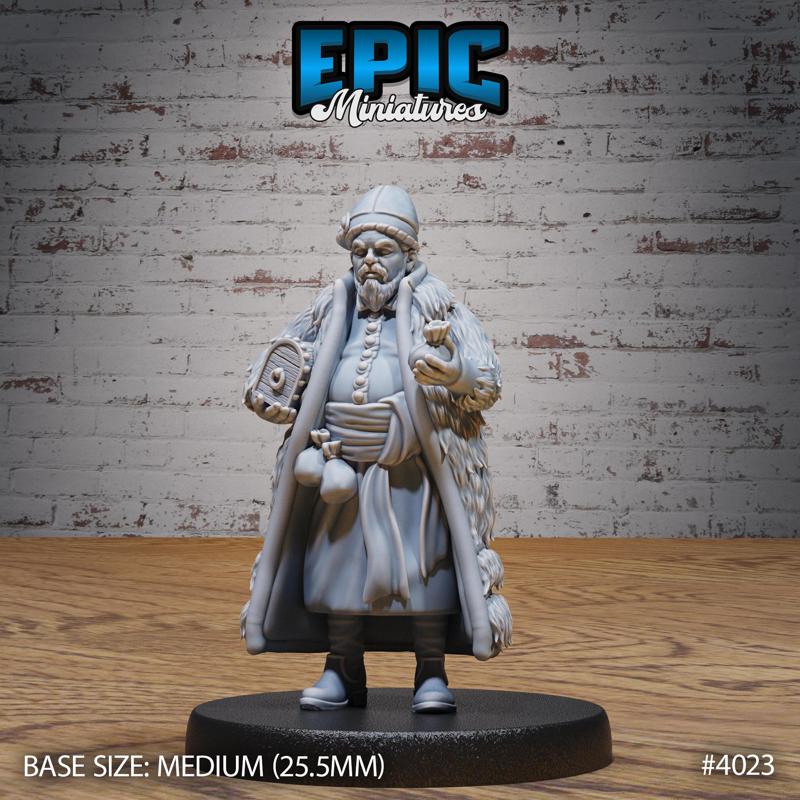 Villager Wealthy ‧ DnD Miniature ‧ Tabletop Miniatures ‧ Gaming Monster ‧ 3D Model ‧ RPG ‧ DnDminis ‧ STL FILE
