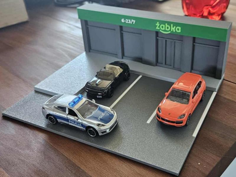 Żabka Polish Shop Diorama 1/64 Hot Wheels