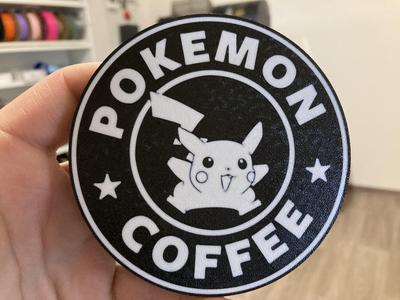 Pokemon coffee coaster