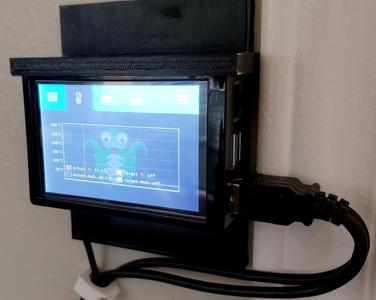 Raspberry Pi 4 Wallplate for touchscreen case.