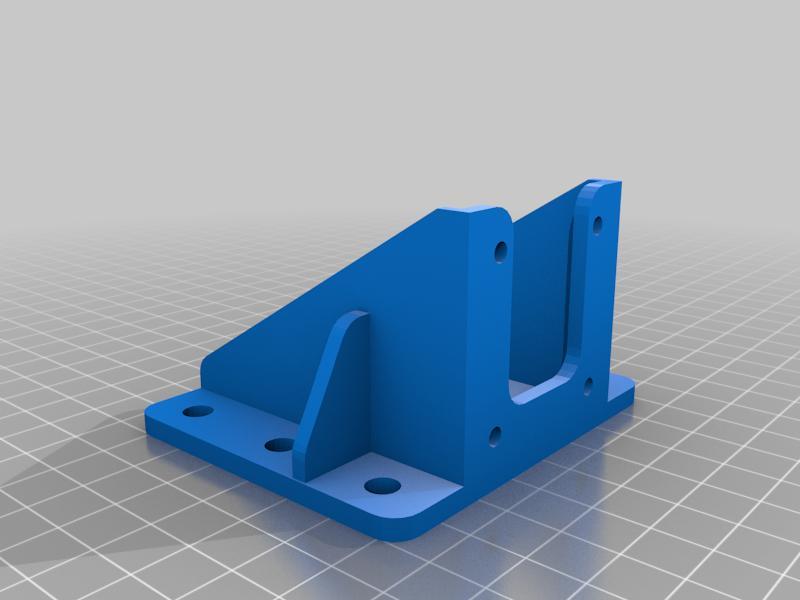 Nema 17 bracket (holes centred 6mm face-plate now 3mm)