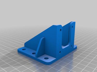 Nema 17 bracket (holes centred 6mm face-plate now 3mm)