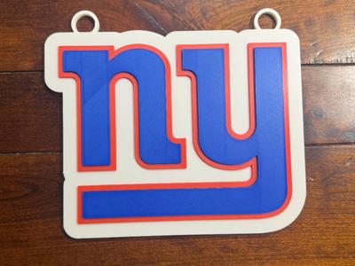 New York Giants Oversized Necklace Logo
