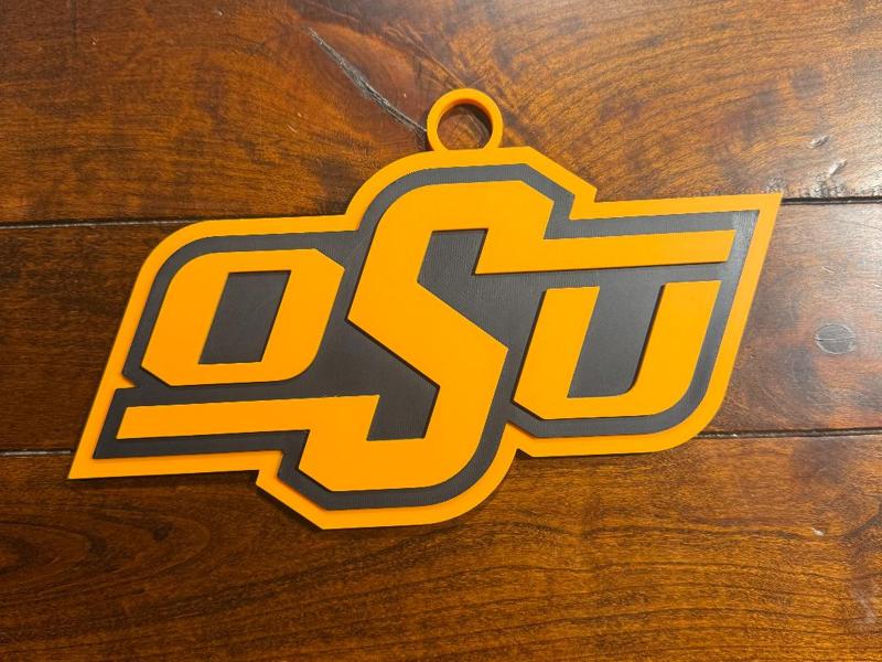 Oklahoma State Oversized Necklace Logo