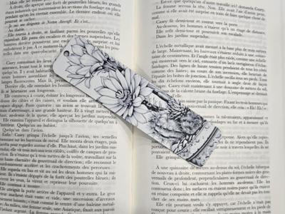 Bookmark Cactus Flowers  Only Black & White 