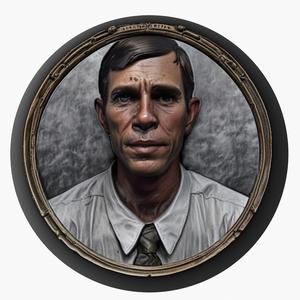 Norman Bates (Psycho) medallion pendant