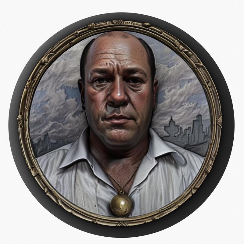 Tony Soprano (The Sopranos) medallion pendant