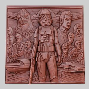 The Last Starfighter 3d printer relief medallion obj stl