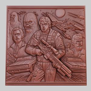 The Last Starfighter 3d printer relief medallion obj stl