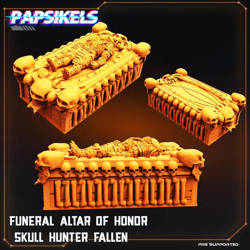 FUNERAL ALTAR OF HONOR SKULL HUNTER FALLEN