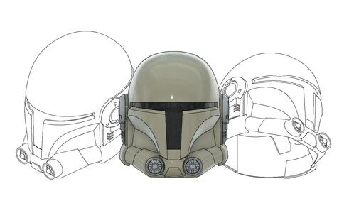 THE MANDOLORIAN CUSTOM HELMET LIFE SIZE