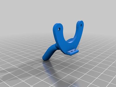 Floss v3,  Turtle fin w/ able zip tie to top plate