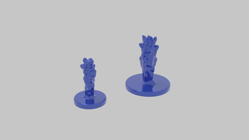 Naval wargames splash markers