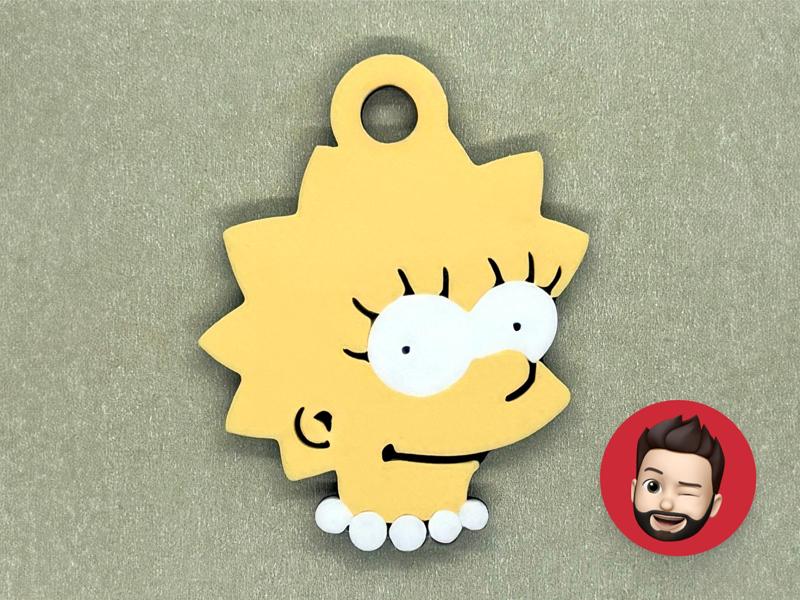 The Simpsons Lisa keychain