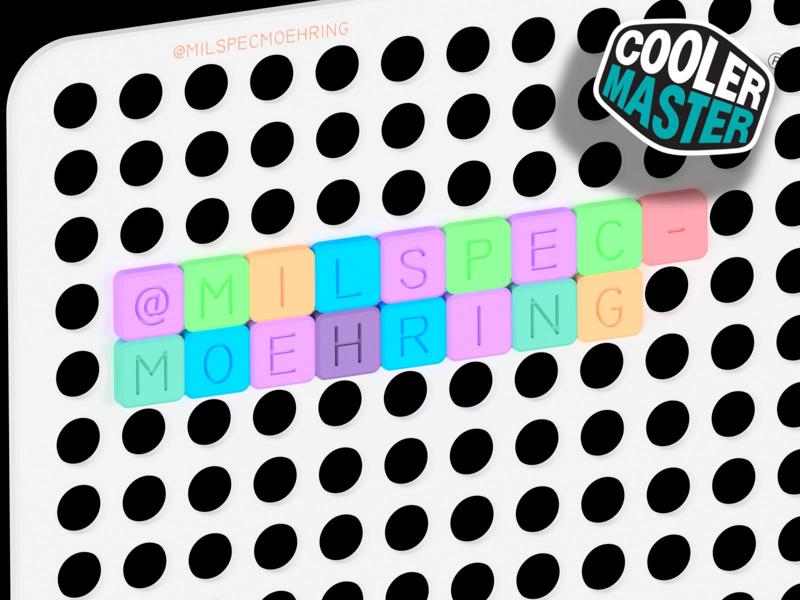 Coolermaster Qube Letters, Numbers and Symbols