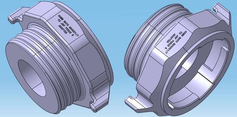 40MM NATO (RD40X1/7) to JSP® Force™8 Filter Adapter