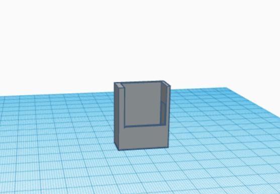( tinkercad series )5volt quadcopter battery holder