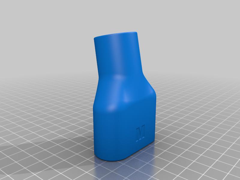 Snorkel Mask Air Inlet Adaptor to connect to standard hospital ventilator filters