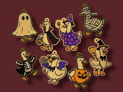 Halloween Honk Squad – Goose Keychain Set