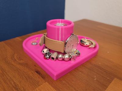 Jewelry Tray - Heart Shaped