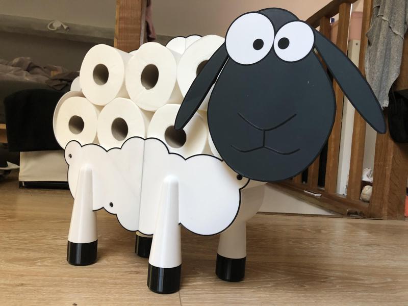 Black Sheep Toilet Paper Holder