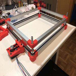 K40 Motorized Bed (Stepper under Rail)