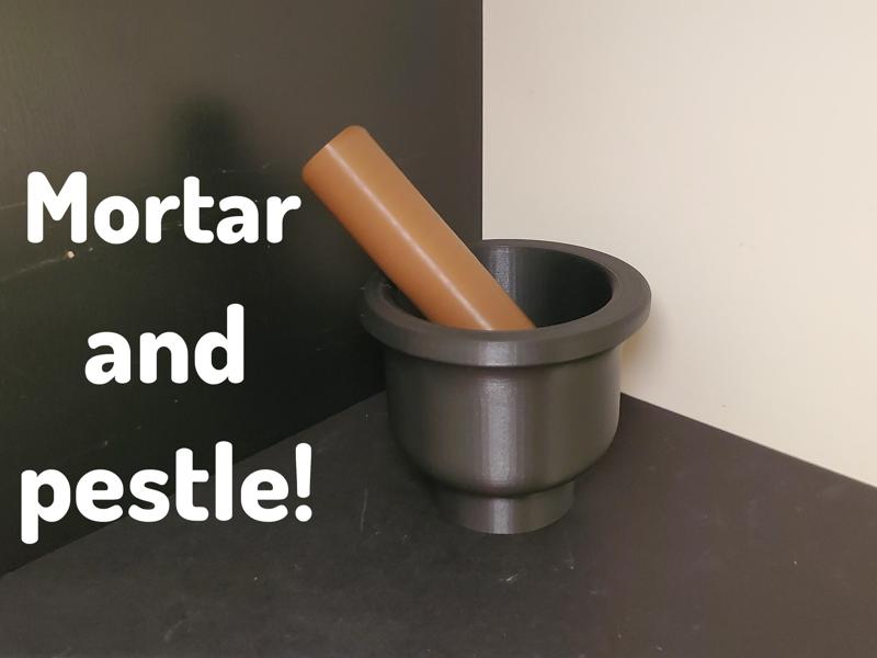 Working Mortar and Pestle