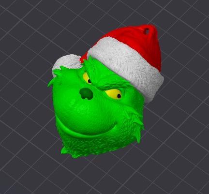Coloured Christmas Grinch Bauble