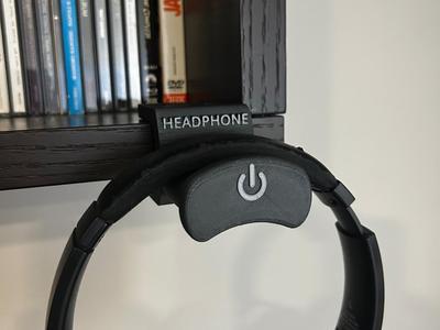 Headphone bookshelf stand 