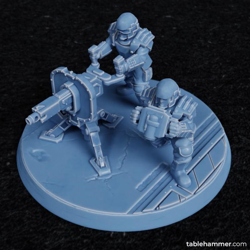 Factory Guard Heavy Rilfe - human heavy weapon team (Accell Union)