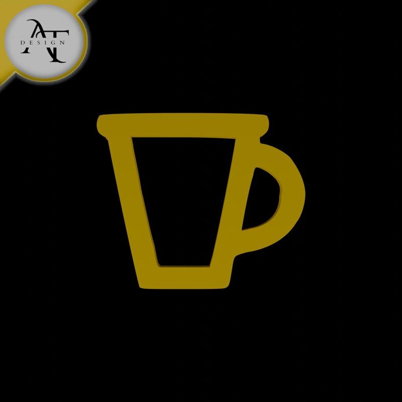 Simple Coffee Cup Symbol - 2D Art