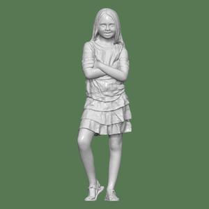 GIRL STAND FOR DIORAMA PEOPLE CHARACTER