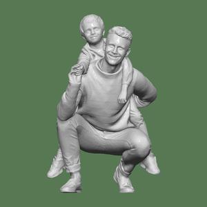FATHER AND SON FOR DIORAMA PEOPLE CHARACTER