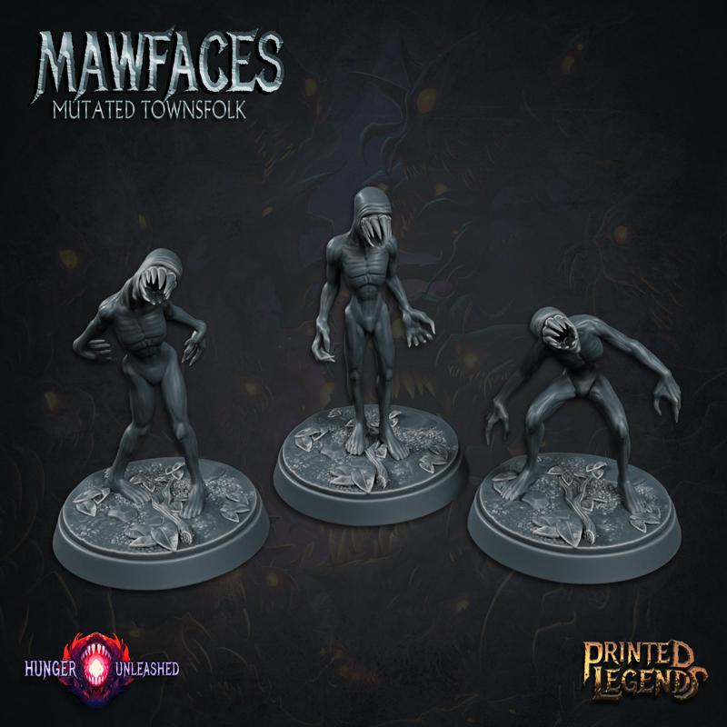 Mawfaces x3 (25mm Bases)