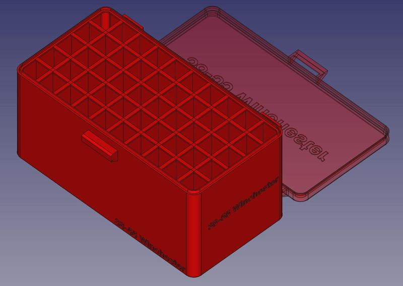 .38-55 Winchester, Head Up, Snug Snap Latch Modular Ammo Box