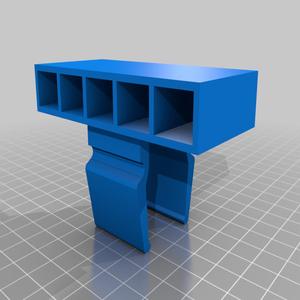 Plier hanger for 25mm wood shelving - Redesigned