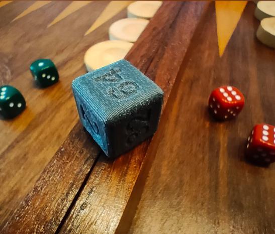 Doubling dice for backgammon