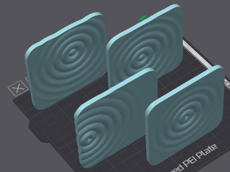 Wavy Coasters for Glasses, Cups & Mugs
