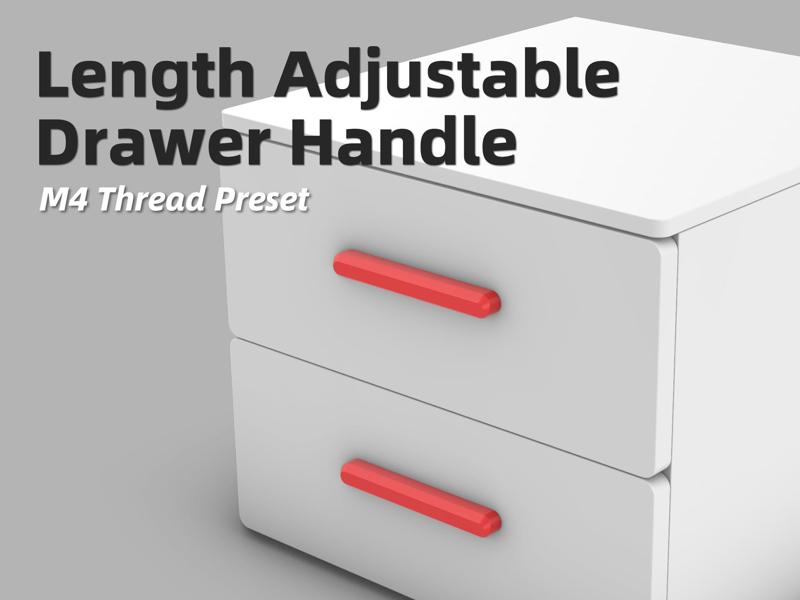 Length Adjustable Drawer Handle