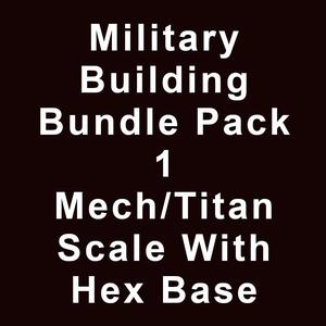 Military Bundle Pack 1 Mech/Titan Scale Hex Base