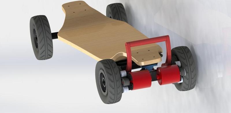 E-Longboard handle for torque boards 218mm trucks