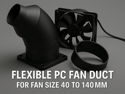 PC Fan Modular Air Duct 40 60 80 92 120 140
