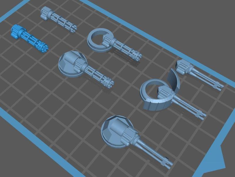Car Combat Gatling Weapon set