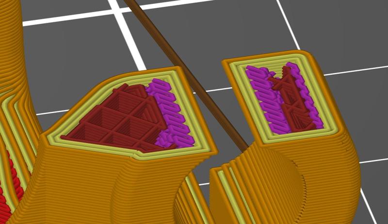R5 Extruder Body with a reinforced (by slicing) PINDA holder